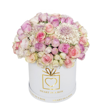 Mixed Roses in Small Box