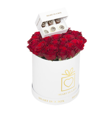 Roses in a Box Medium with Truffles