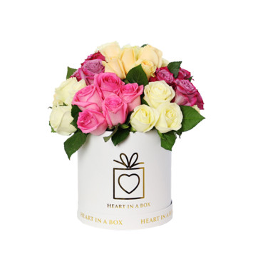Mixed Roses in Medium Box